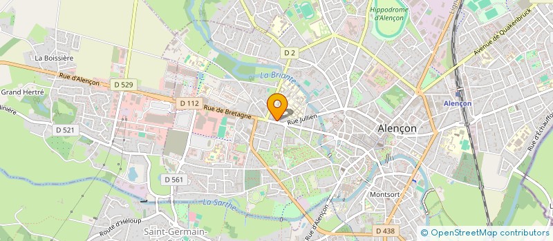 localisation de l'entreprise SCI F.B.V. à ALENCON