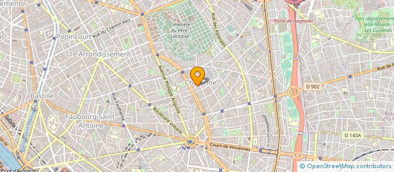 localisation de l'entreprise SCI F BOUSQUET  PARIS