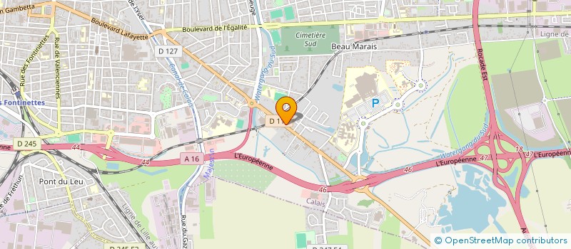 localisation de l'entreprise SCI F.C.  CALAIS