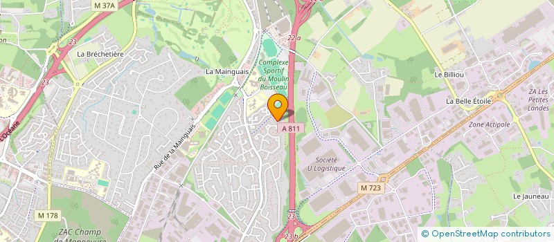 localisation de l'entreprise SCI F C B  CARQUEFOU