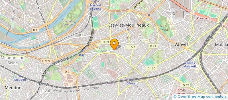 localisation de l'entreprise SCI F.C.C. à ISSY-LES-MOULINEAUX