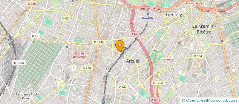 localisation de l'entreprise SCI F.C.C.  ARCUEIL