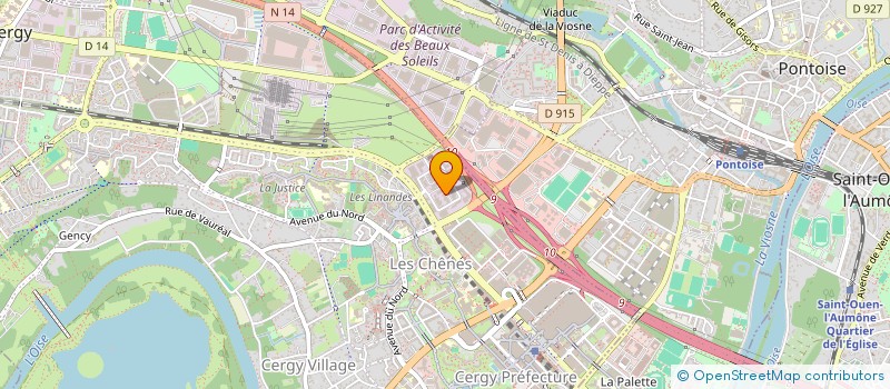 localisation de l'entreprise SCI F C J  CERGY