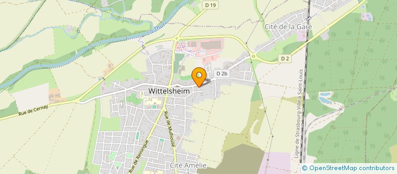 localisation de l'entreprise SCI F.C.R.  WITTELSHEIM