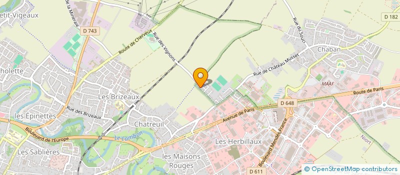 localisation de l'entreprise SCI F.C.S.  CHAURAY