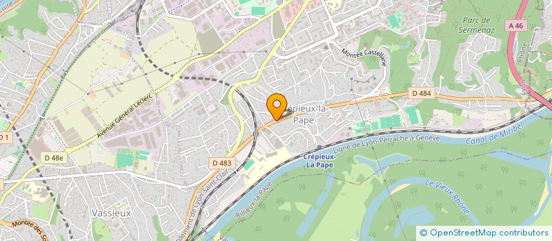 localisation de l'entreprise SCI F. CHEVRAY  RILLIEUX-LA-PAPE