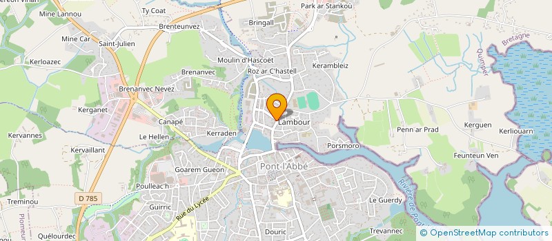 localisation de l'entreprise SCI F-D.1  PONT-L'ABBE