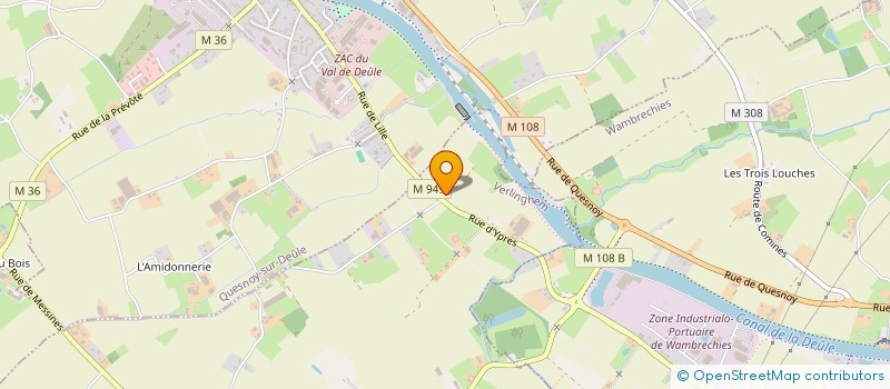 localisation de l'entreprise SCI F D  VERLINGHEM