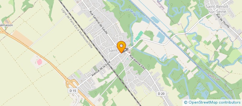 localisation de l'entreprise SCI F.D.  SAINT-LYE