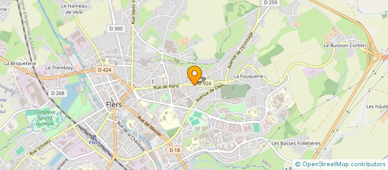 localisation de l'entreprise SCI F & D à FLERS