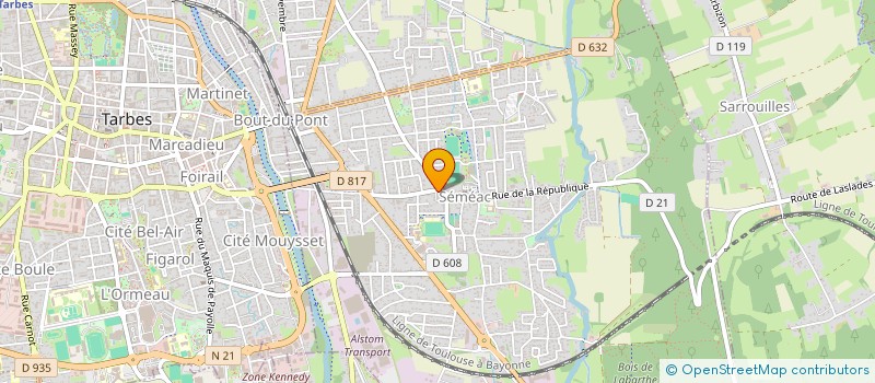 localisation de l'entreprise SCI F.D  SEMEAC