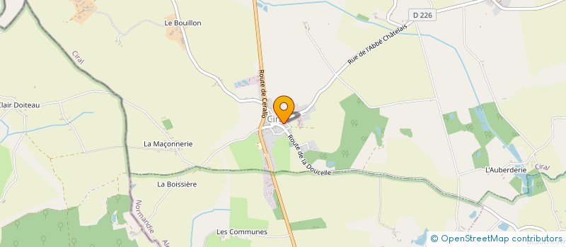 localisation de l'entreprise SCI F.D ANGOULVENT à SAINT-SAUVEUR-DE-CARROUGES