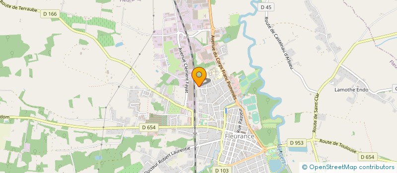 localisation de l'entreprise SCI F.D.B.  FLEURANCE