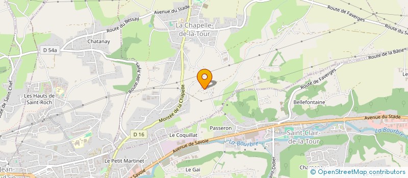 localisation de l'entreprise SCI F.D.B.  LA CHAPELLE-DE-LA-TOUR