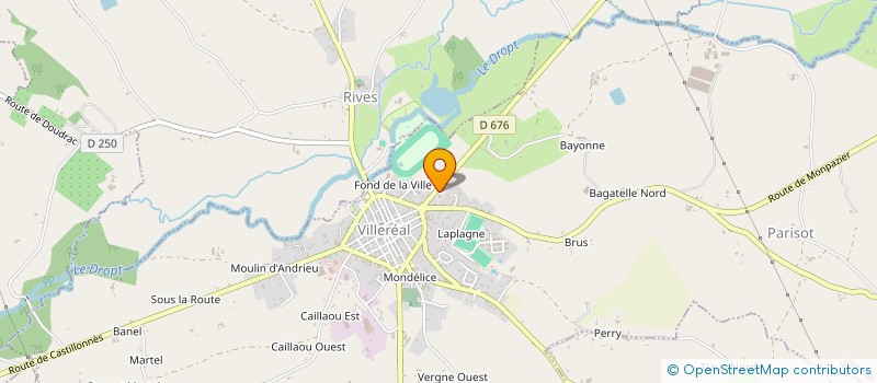 localisation de l'entreprise SCI F D C  VILLEREAL