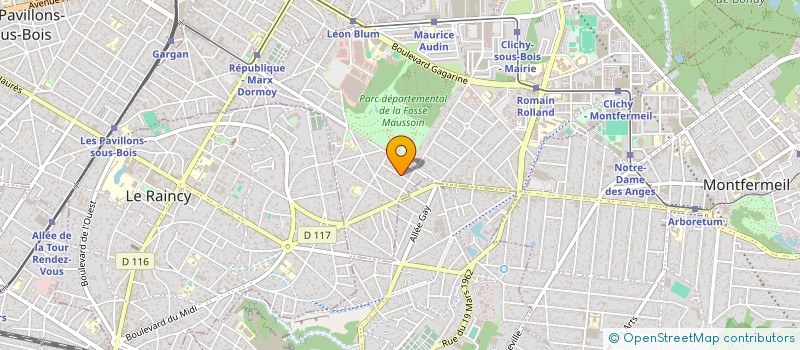 localisation de l'entreprise SCI F. DA SILVA à CLICHY-SOUS-BOIS