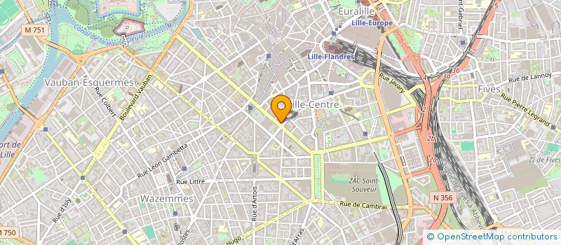 localisation de l'entreprise SCI F DE B à LILLE