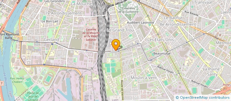 localisation de l'entreprise SCI F DEGUEURCE  LYON