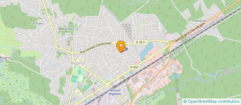 localisation de l'entreprise SCI F DES DEUX M  BIGANOS