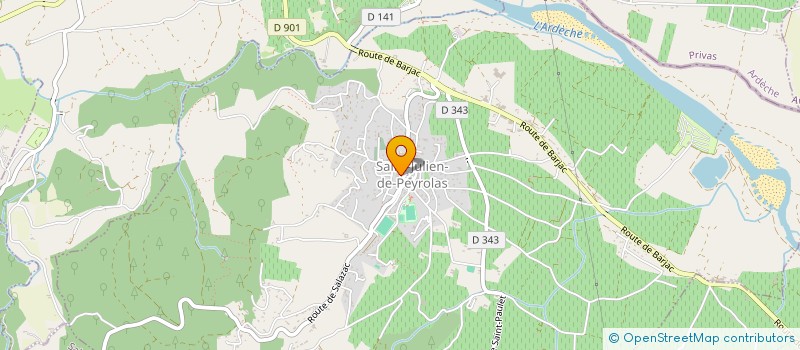 localisation de l'entreprise SCI F.E.M.  SAINT-JULIEN-DE-PEYROLAS