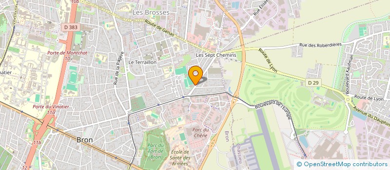 localisation de l'entreprise SCI F.E.R  BRON