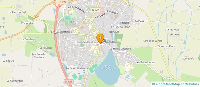 localisation de l'entreprise SCI F EMERY  BAIN-DE-BRETAGNE
