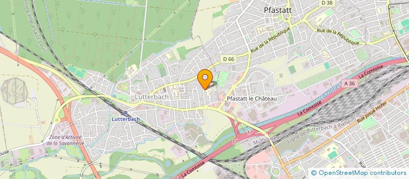 localisation de l'entreprise SCI F ET G  LUTTERBACH