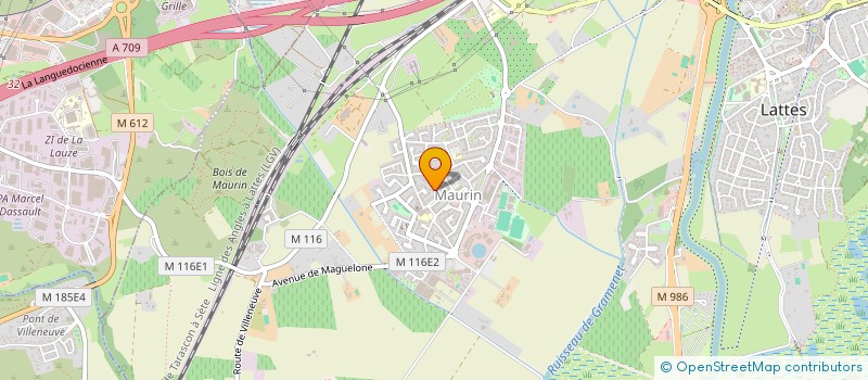 localisation de l'entreprise SCI F ET J à LATTES