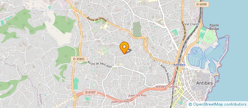 localisation de l'entreprise SCI F ET L  ANTIBES