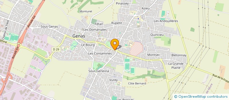 localisation de l'entreprise SCI F ET N  GENAS