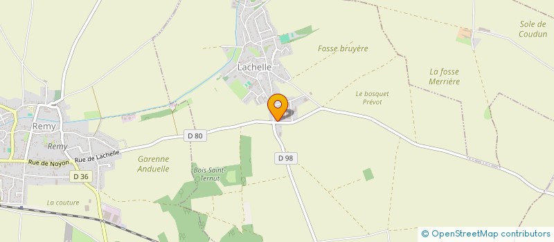 localisation de l'entreprise SCI F ET P  LACHELLE