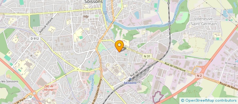 localisation de l'entreprise SCI F.F.A. INVESTISSEMENTS à SOISSONS
