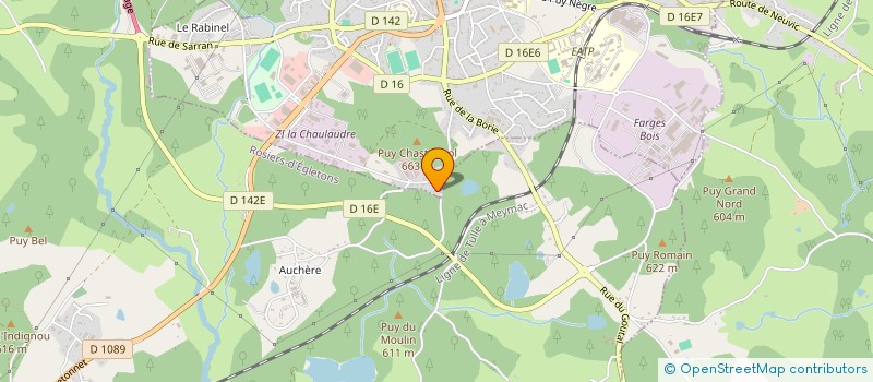 localisation de l'entreprise SCI F & F KLEIN  EGLETONS