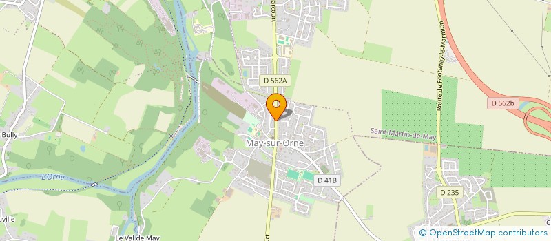 localisation de l'entreprise SCI F.F.T.  MAY-SUR-ORNE