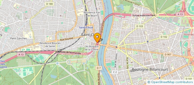 localisation de l'entreprise SCI F.F.T.E.  SAINT-CLOUD