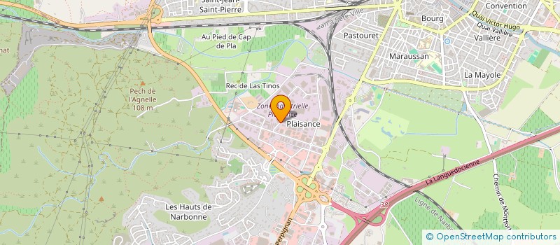 localisation de l'entreprise SCI F.G. à NARBONNE