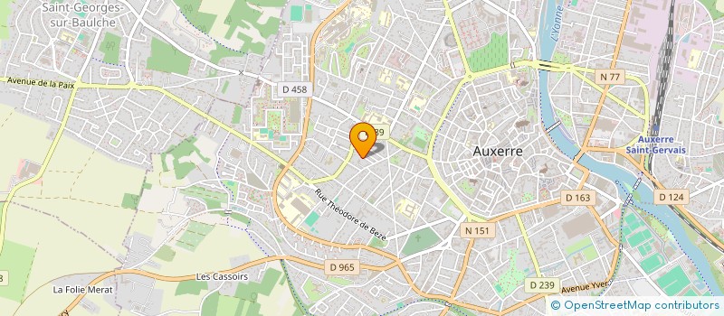 localisation de l'entreprise SCI F.G à AUXERRE