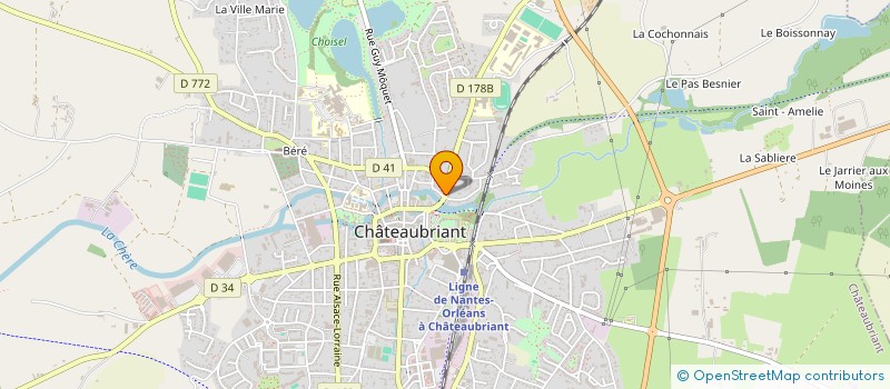 localisation de l'entreprise SCI F.G.  CHATEAUBRIANT