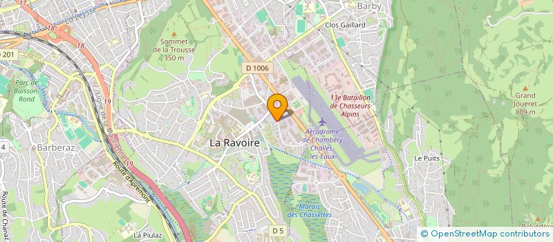 localisation de l'entreprise SCI F.G.A.C.  LA RAVOIRE