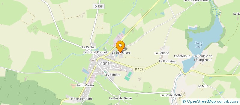 localisation de l'entreprise SCI F.G.L.T.  JUVIGNE