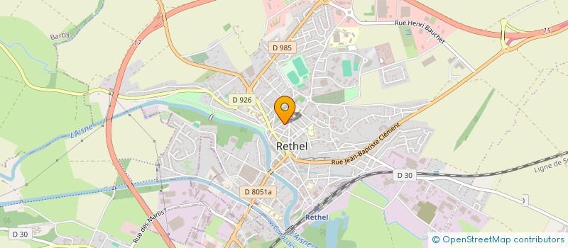 localisation de l'entreprise SCI F-GPOD  RETHEL