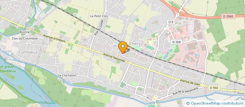 localisation de l'entreprise SCI F.H  CHECY