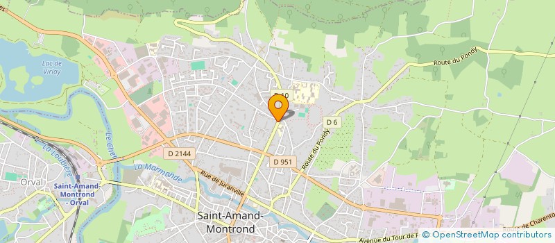 localisation de l'entreprise SCI F.H.L  SAINT-AMAND-MONTROND