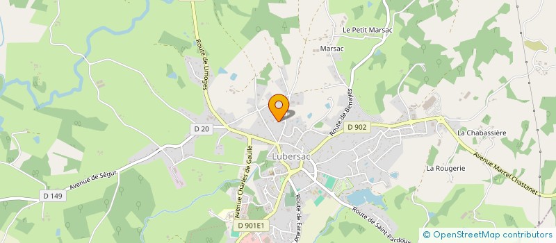 localisation de l'entreprise SCI F.J.3.B.  LUBERSAC