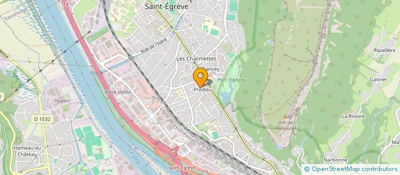 localisation de l'entreprise SCI F.J.B IMO  SAINT-EGREVE