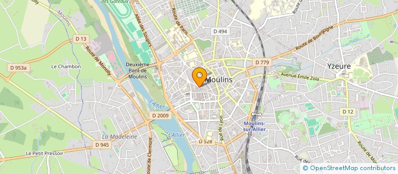 localisation de l'entreprise SCI F.J.F à MOULINS