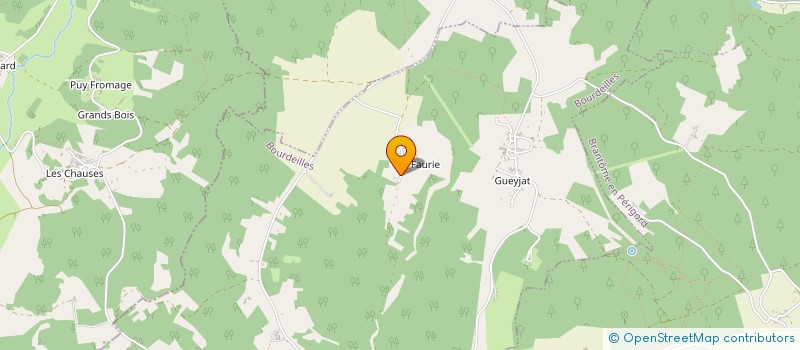 localisation de l'entreprise SCI F J G  BOURDEILLES