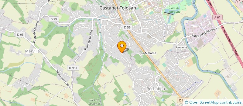 localisation de l'entreprise SCI F J LE TENDAT à CASTANET-TOLOSAN
