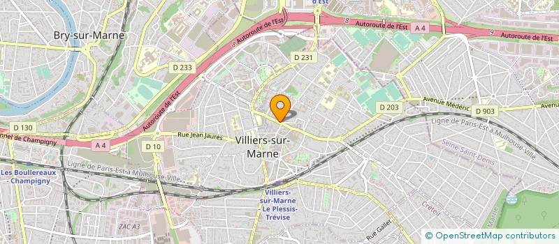 localisation de l'entreprise SCI F.J.M  VILLIERS-SUR-MARNE