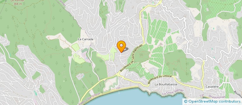 localisation de l'entreprise SCI F.J.P.M.  LA CROIX-VALMER